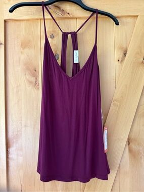 Purple Strappy V-Neck Tank/Cami